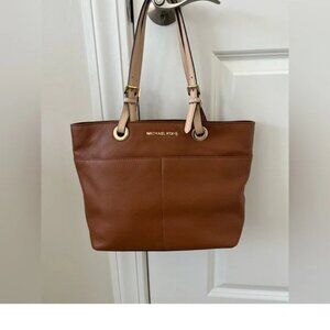 Michael Kors Bedford Leather Tote Medium Tan/Brown EUC